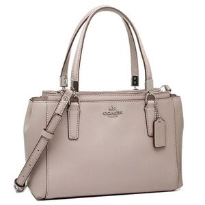 NWT Coach Large Christie Carryall in Grey Birch Leather F34672